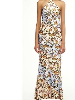 Significant Other- Murphy Maxi Dress in Cream and Light Blue - Size 8